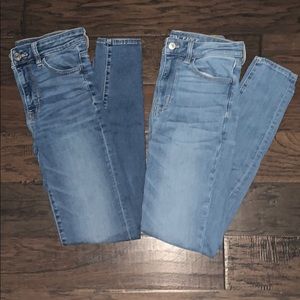 American eagle high wasted skinny jeans